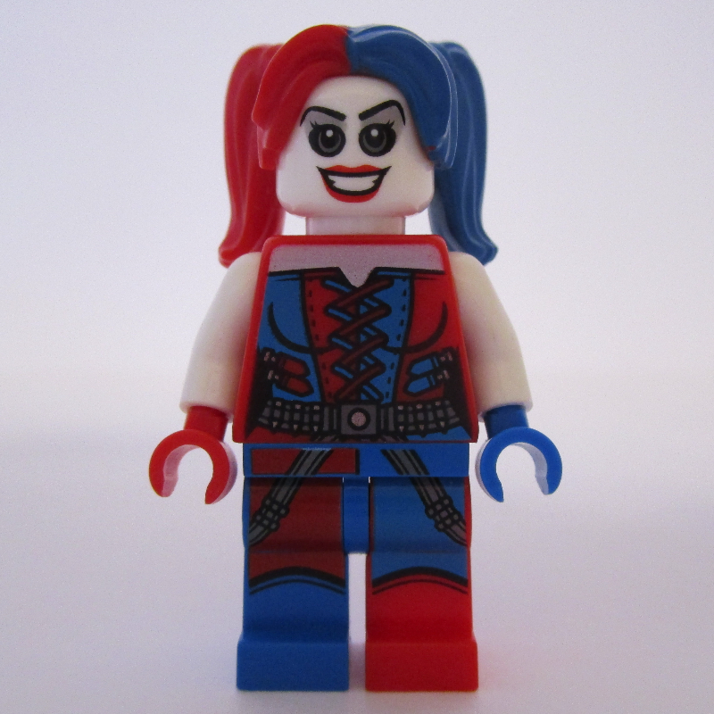 LEGO Harley Quinn in Blue and Red Outfit and Hair (fig-005287)