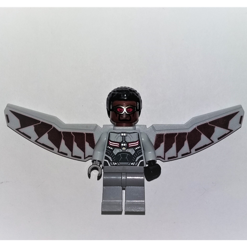 LEGO Falcon with Light Bluish Gray and Dark Red Wings (fig-005308)