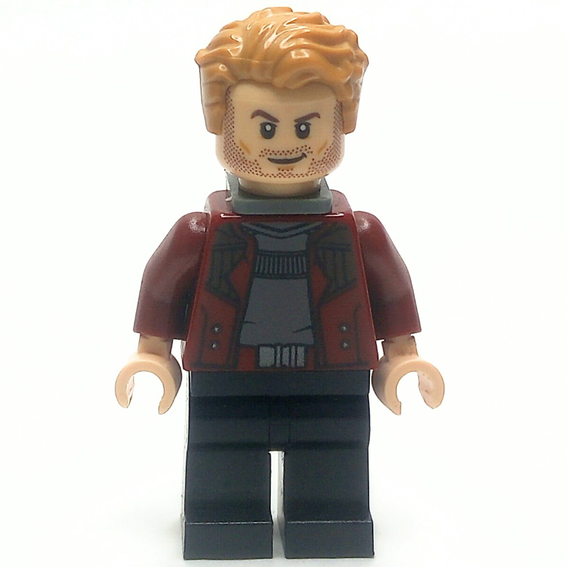 LEGO Star-Lord in Dark Red Outfit with Open Jacket and Neck Bracket (fig-005355)
