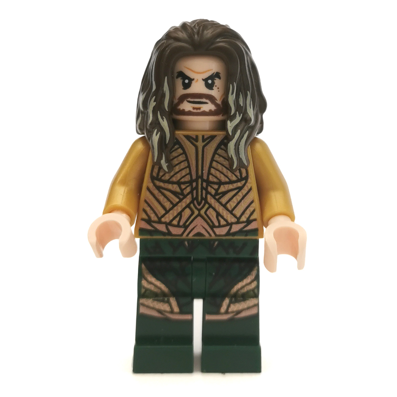 LEGO Aquaman, Dark Brown Hair, Light Nougat Hands (DCEU) (fig-005379)