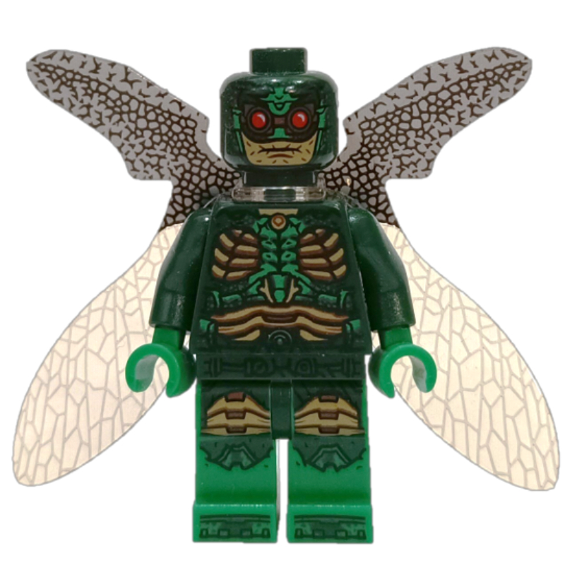 LEGO Parademon in Dark Green Outfit with Closed Wings (fig-005399)