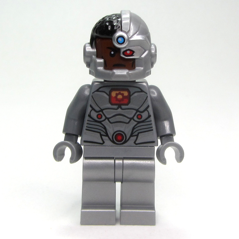LEGO Cyborg with Red and Orange Chest (fig-005407)