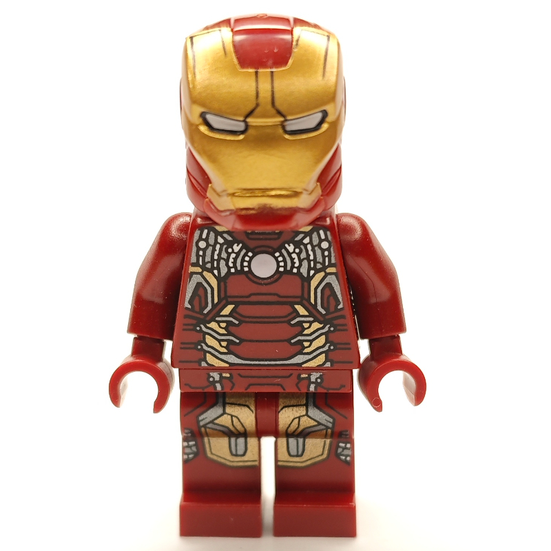 LEGO Iron Man Mark 43 Armor, Plain Trans-Clear Head (fig-005430)