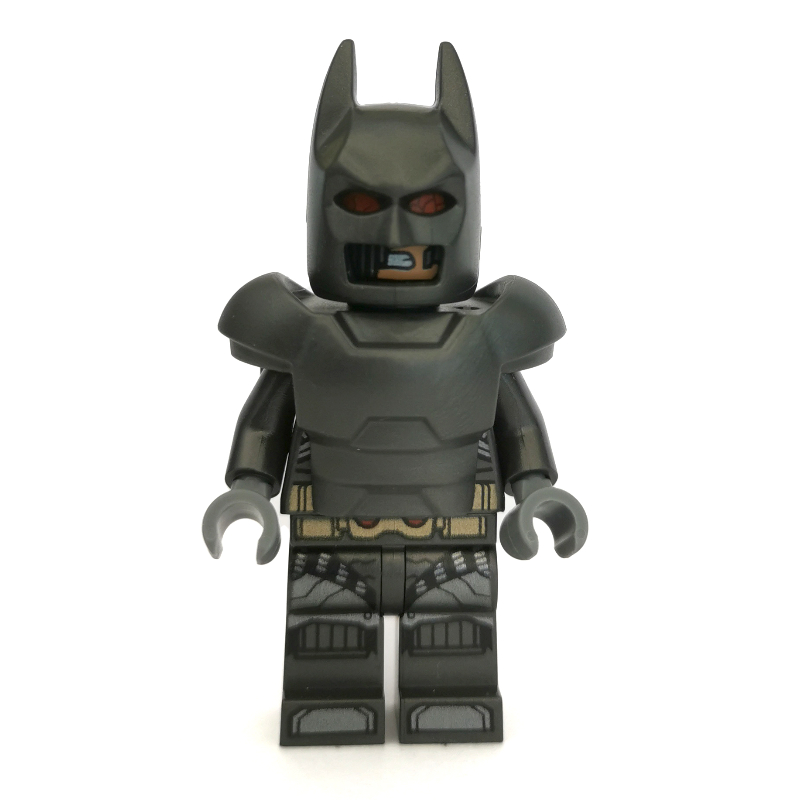 LEGO Batman, Pearl Titanium Suit, Pearl Dark Gray Cowl, Armor, Dark Bluish Gray Head (fig-005450)