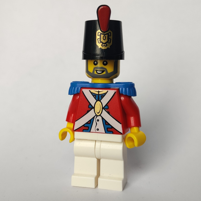LEGO Soldier (Imperial Soldier II) - Printed Shako, Gray Beard (fig-005469)