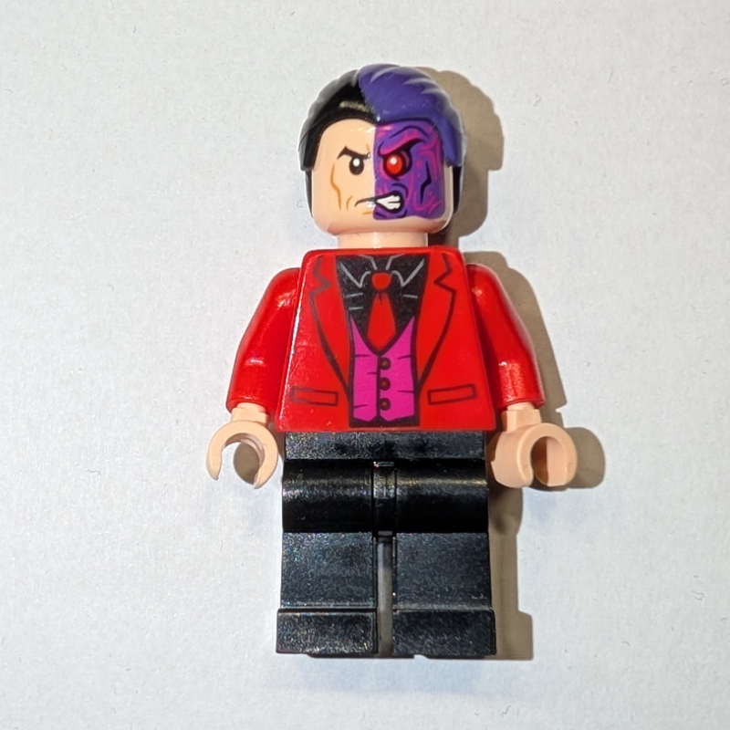 LEGO Two-Face with Red Jacket, Dark Pink Vest and Black Shirt (fig-005475)