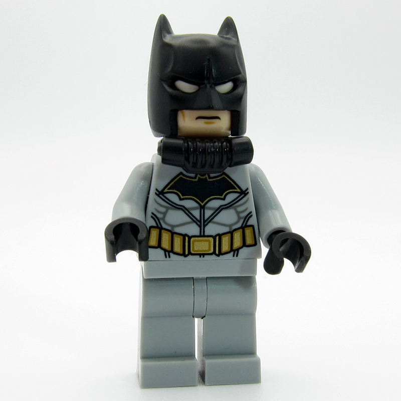 LEGO Batman, Light Bluish Gray Suit, Black Cowl, Breathing Apparatus (fig-005487)