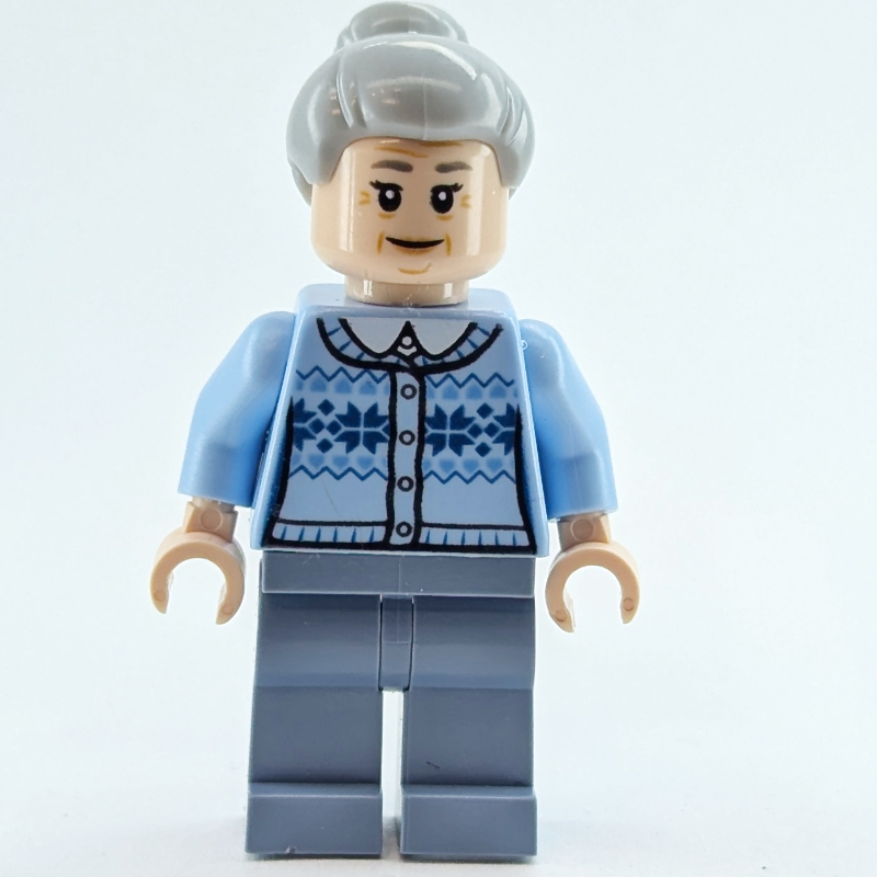 LEGO Aunt May in Bright Light Blue Sweater (fig-005489)