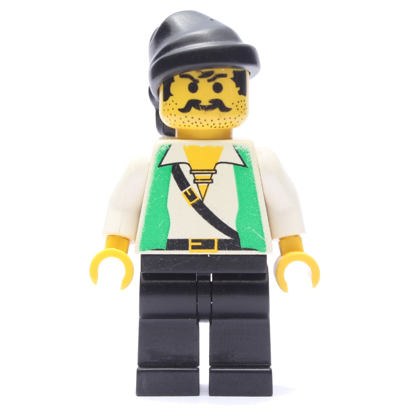 LEGO Pirate - Green Vest, Black Legs, Black Bandana (fig-005537)