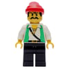 Pirate - Green Vest, Black Legs, Red Bandana