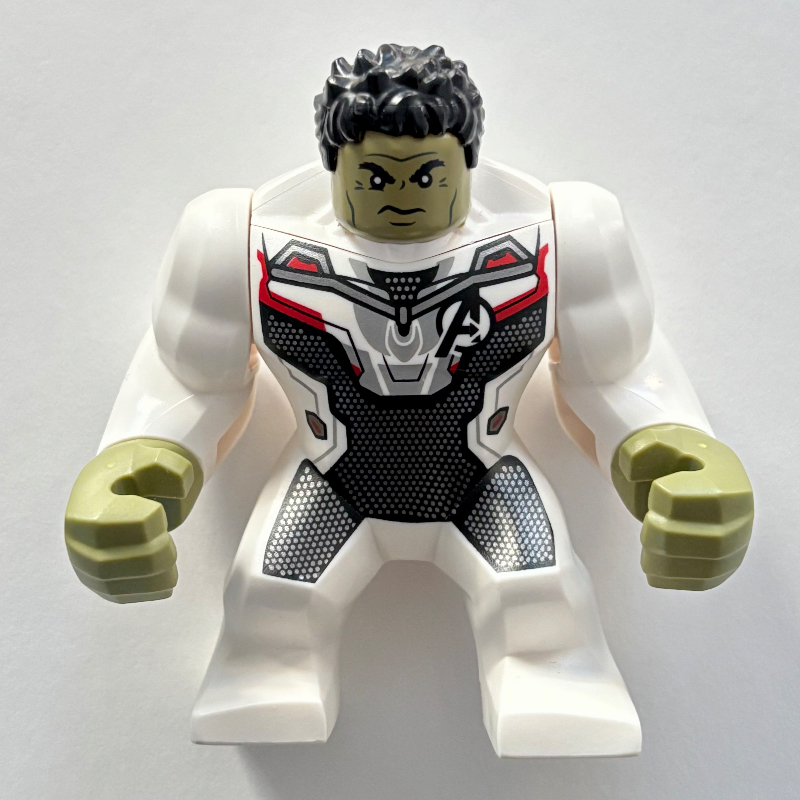 LEGO Hulk (Big Fig), White Jumpsuit with Avengers Logo (fig-005603)