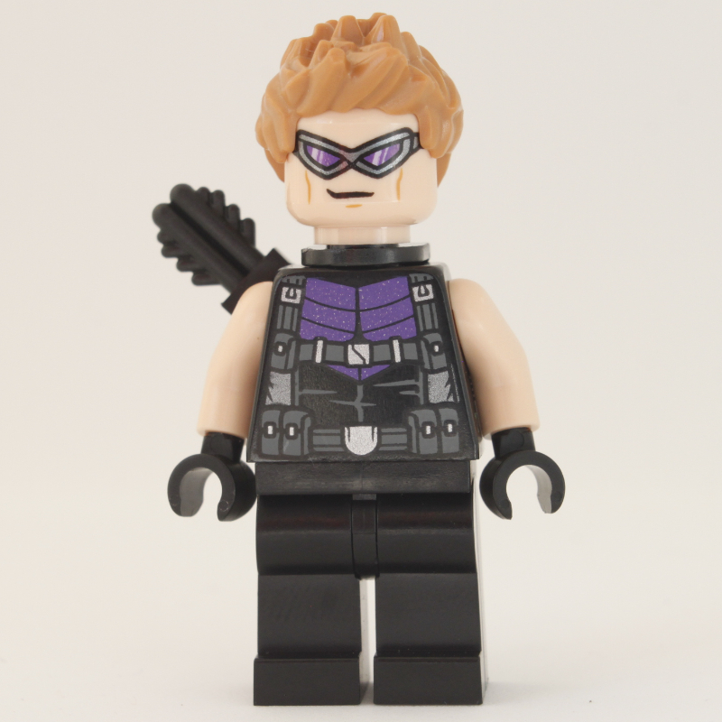 LEGO Hawkeye in Black and Dark Purple Outfit with Dark Purple Goggles, and Quiver (fig-005605)