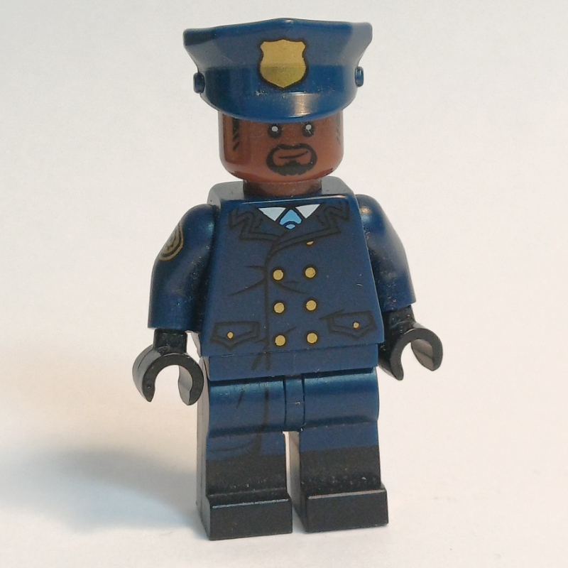LEGO GCPD Officer in Dark Blue Police Hat with Gold Badge (fig-005614)