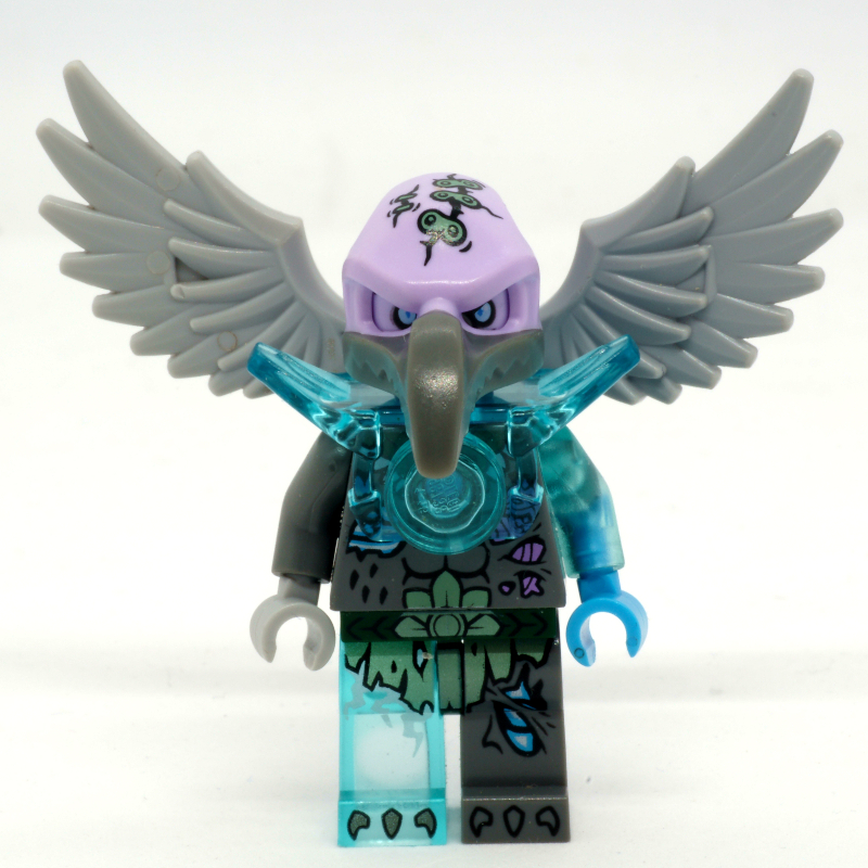 LEGO Vornon with Trans-Light Blue Shoulder Armor (with 15712 Tile with Clip) (fig-005701)