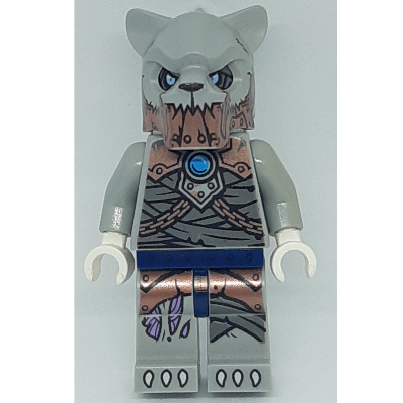 LEGO Saber-Tooth Tiger Warrior with Copper Plates on Jaw (fig-005722)