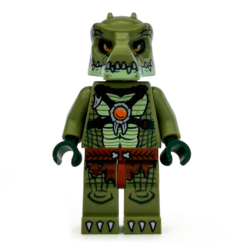 LEGO Crocodile Warrior with Yellowish Green Jaw (fig-005724)