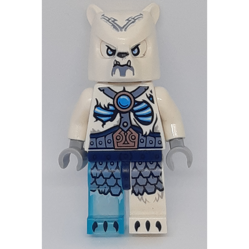 LEGO Ice Bear Warrior with Trans-Light Blue Right Leg (fig-005729)