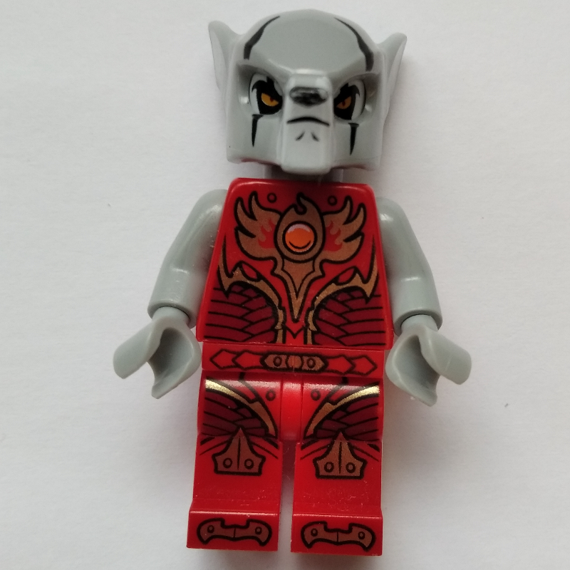 LEGO Worriz in Fire Chi Outfit with Light Bluish Gray Hands (fig-005740)