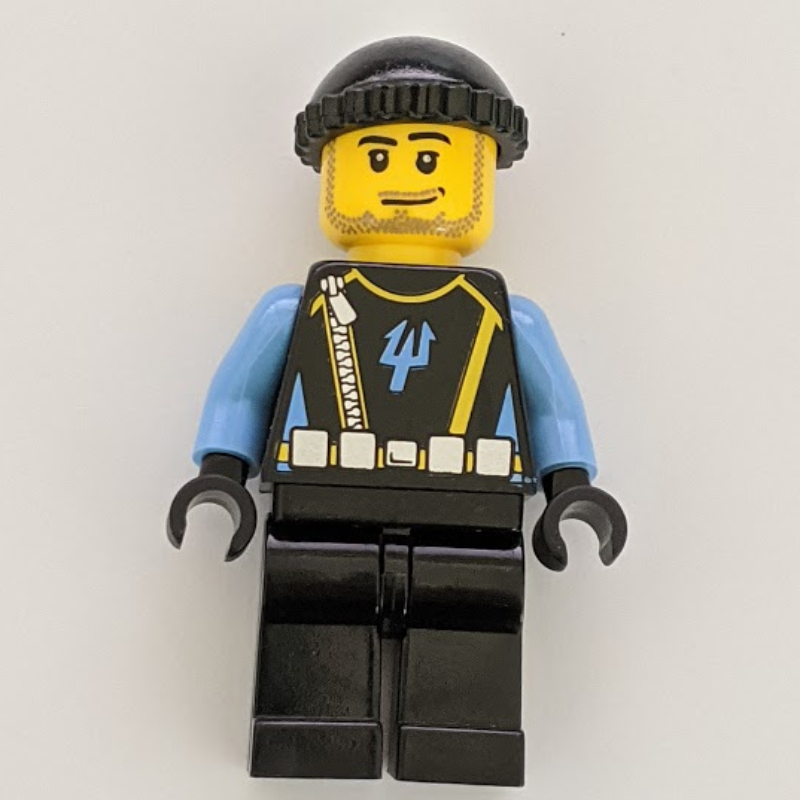 LEGO Aquaraider Diver 5 with Black Hat (fig-005767)
