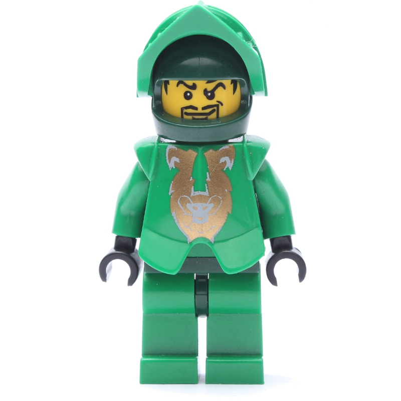 LEGO Rascus with Plain Green Torso, Gold Pattern Armor, and Dark Green Hips and Helmet (fig-005777)