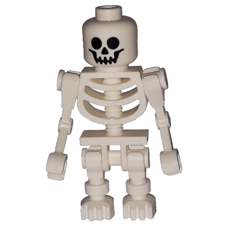 LEGO Skeleton, Standard Face, Bent Mechanical Arms (fig-005810)