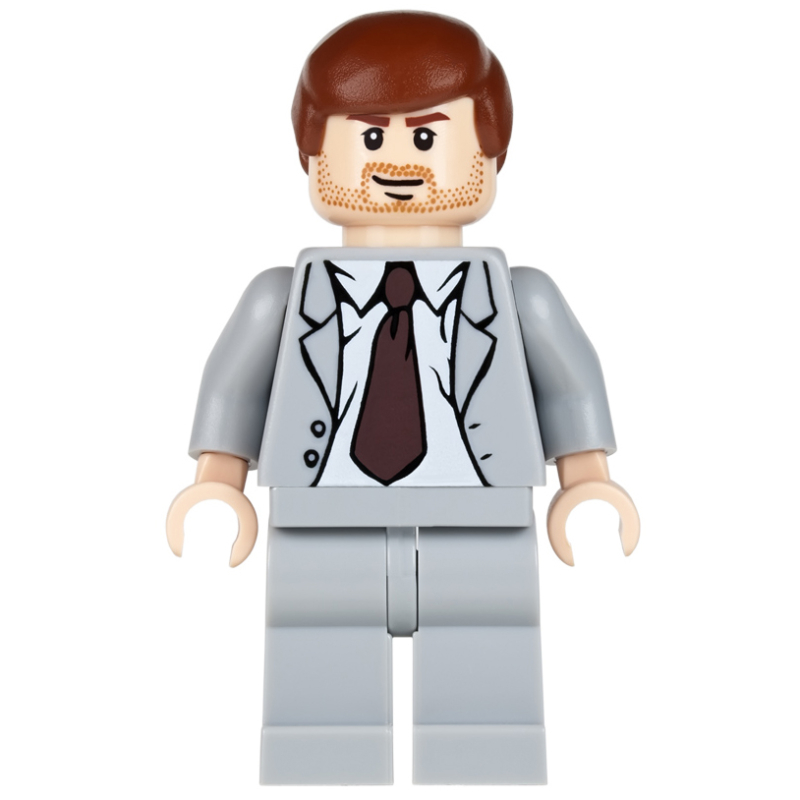 LEGO Indiana Jones in Light Bluish Gray Suit (fig-005831)