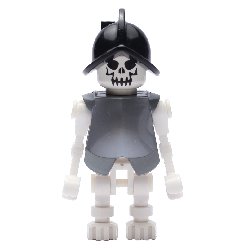 LEGO Skeleton, Evil Face, Armor and Helmet, Bent Arms (fig-005836)
