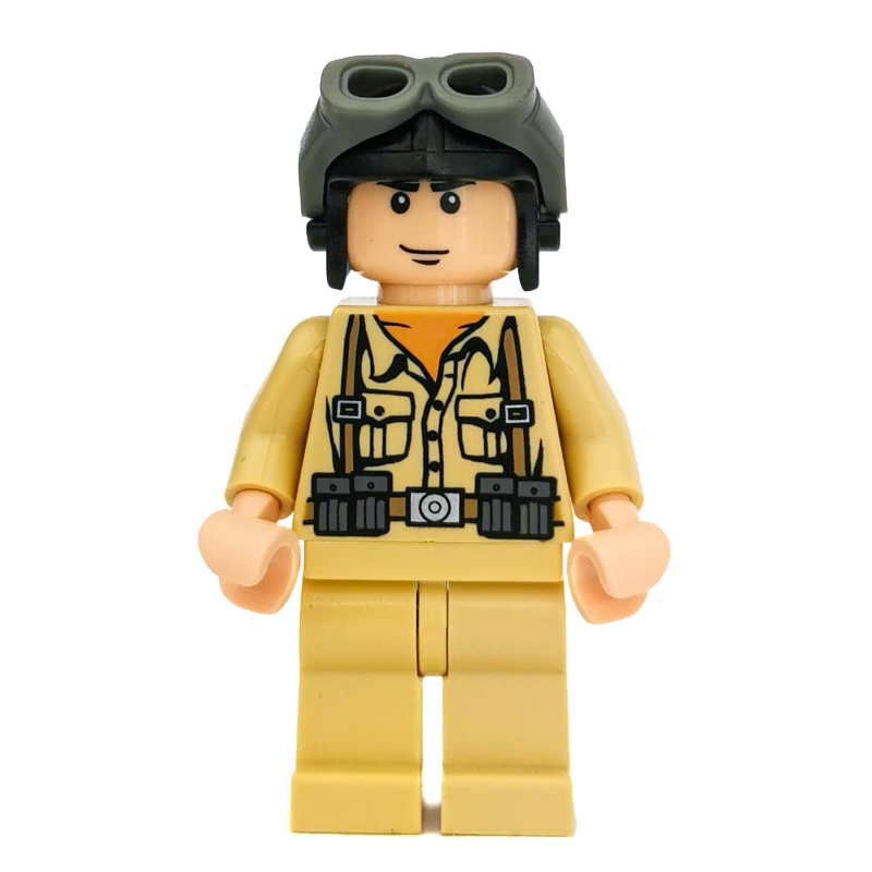 LEGO German Soldier with Black Helmet and Goggles (fig-005847)