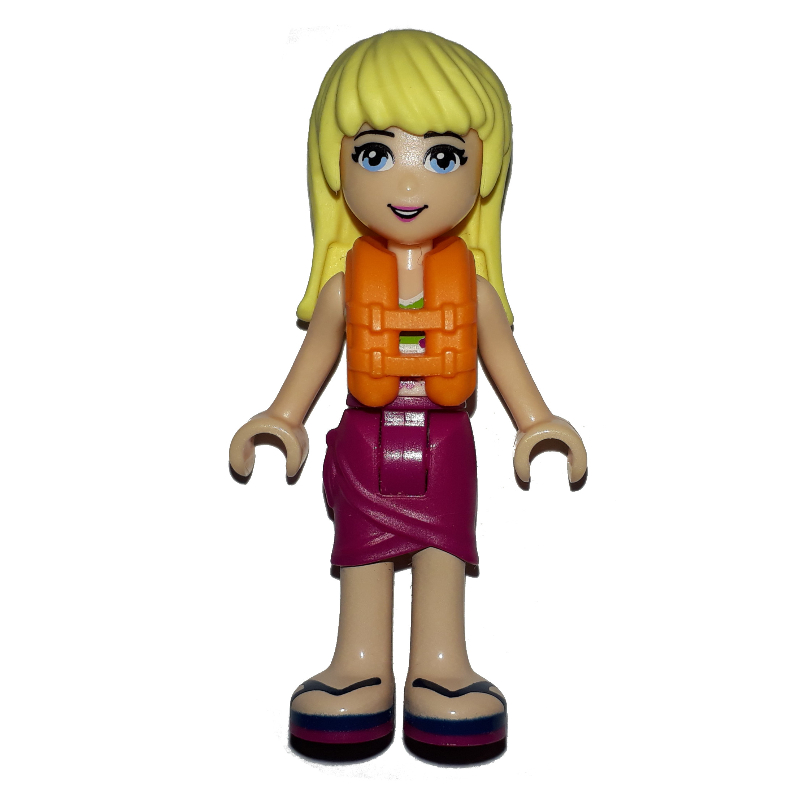 LEGO Stephanie - Lime Bikini, Magenta Skirt and Life Jacket (fig-005953)