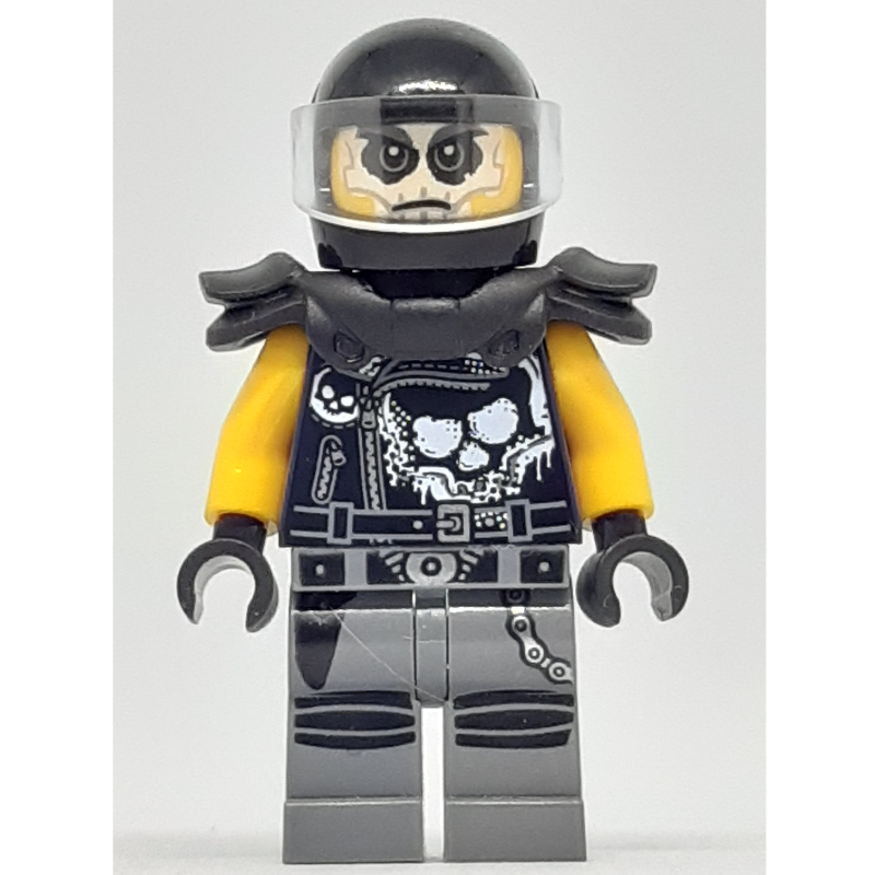 LEGO Chopper Maroon with Black Helmet and Shoulder Armor (fig-005964)