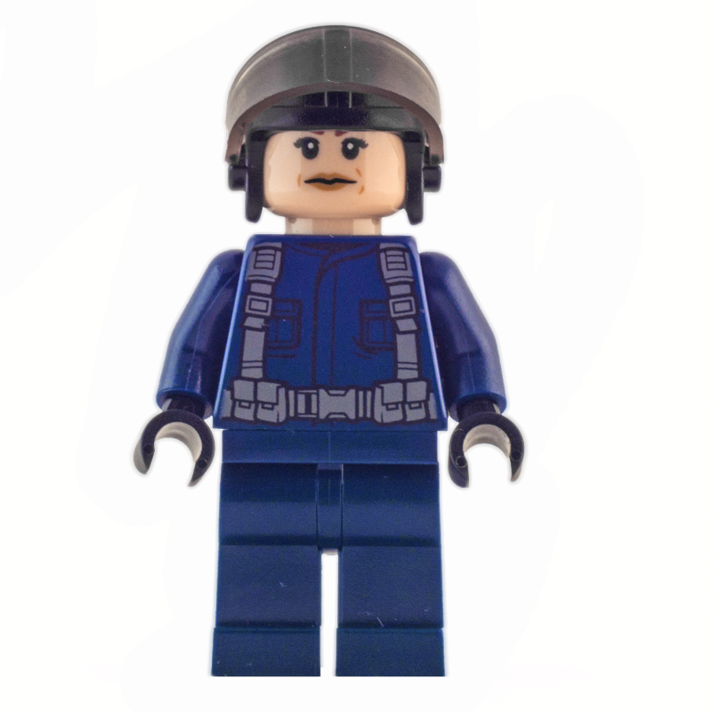 LEGO Guard in Helmet with Trans-Brown Visor, Female (fig-005970)