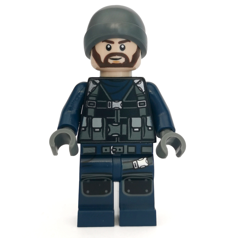 LEGO Guard in Dark Bluish Gray Beanie Hat (fig-005972)