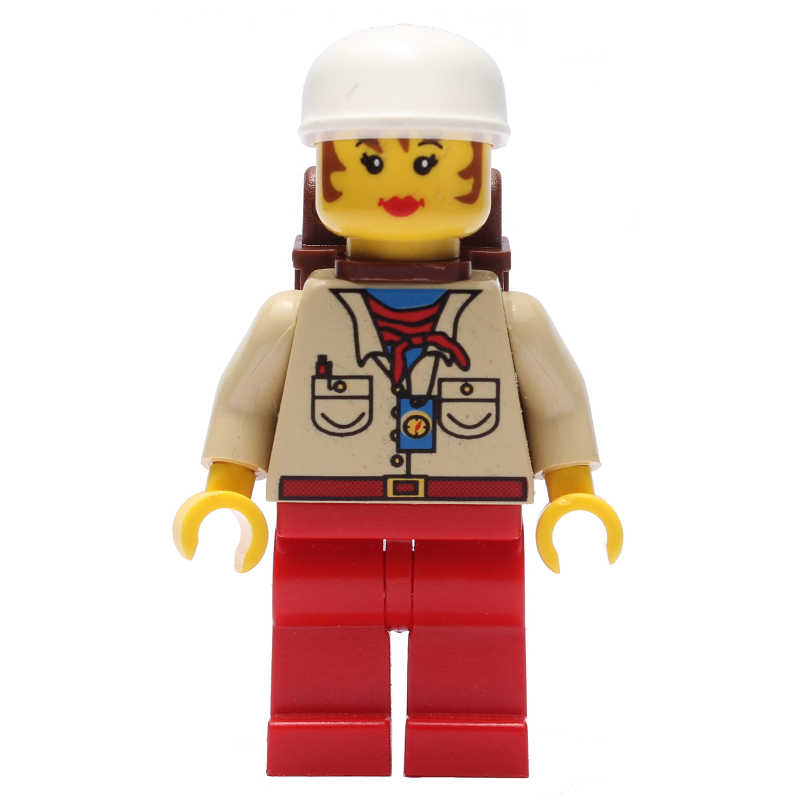 LEGO Actress - Pippin Read, Red Leg, Brown Backpack (fig-005979)