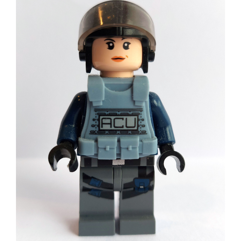 LEGO ACU Trooper with Sand Blue Armor, Female (fig-005986)
