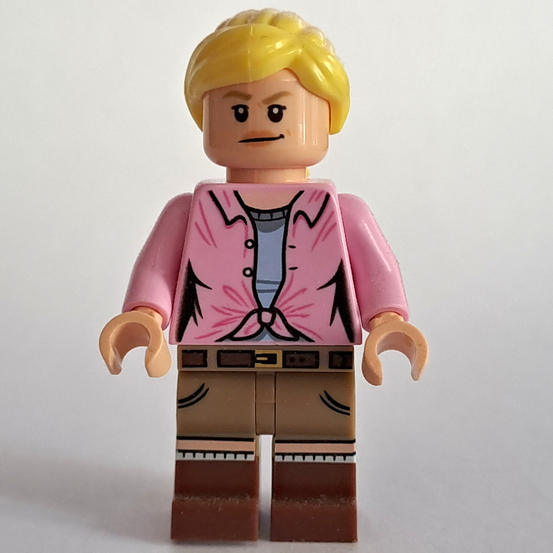 LEGO Ellie Sattler, Bright Pink Shirt, Ponytail (fig-005996)