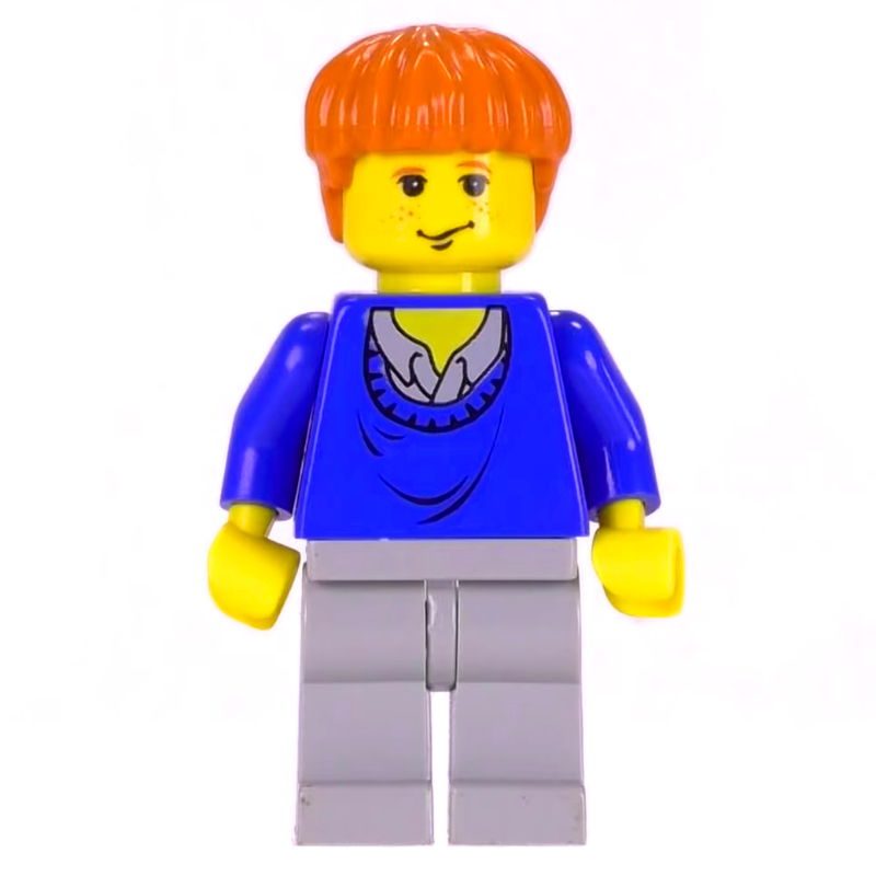 LEGO Ron Weasley, Yellow Skin, Blue Sweater (fig-006062)