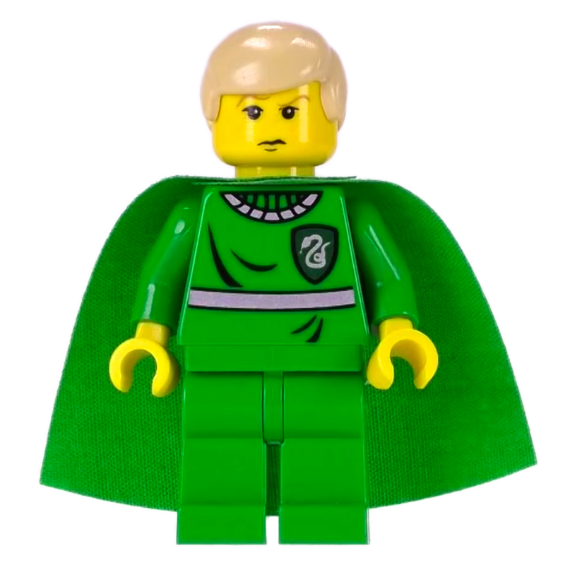 LEGO Draco Malfoy, Yellow Skin, Green Slytherin Quidditch Uniform (fig-006069)