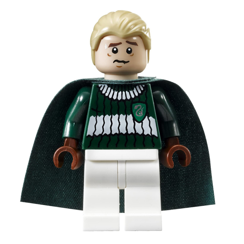 LEGO Draco Malfoy, Dark Green and White Slytherin Quidditch Uniform (fig-006080)