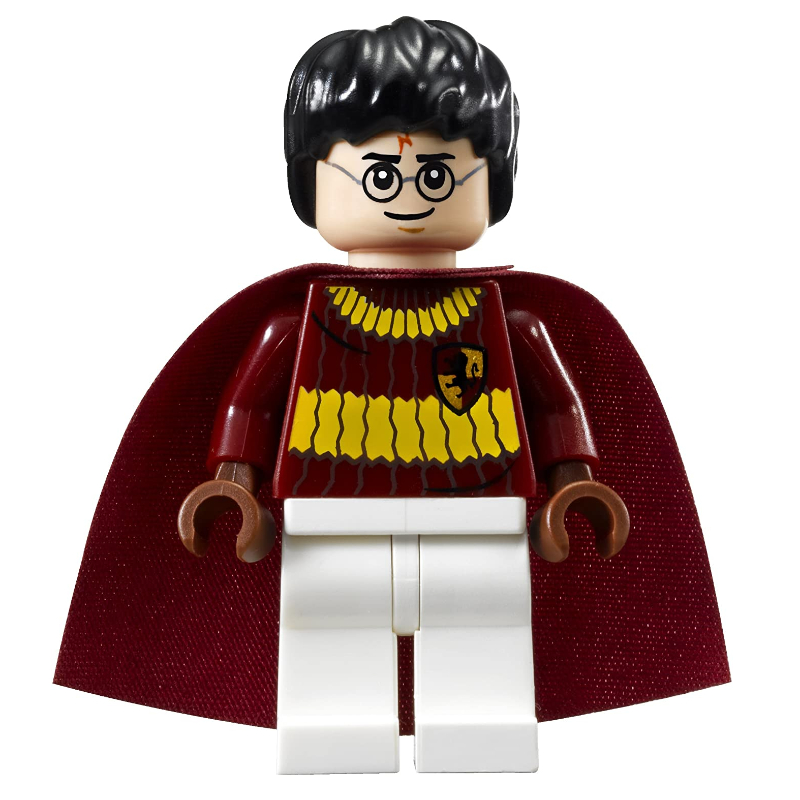 LEGO Harry Potter, Dark Red, Yellow, and White Gryffindor Quidditch Uniform (fig-006081)
