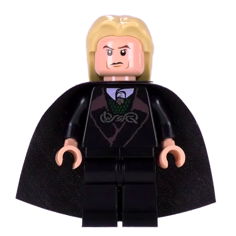 LEGO Lucius Malfoy, Black Robes and Cape, Death Eater Mask (fig-006084)