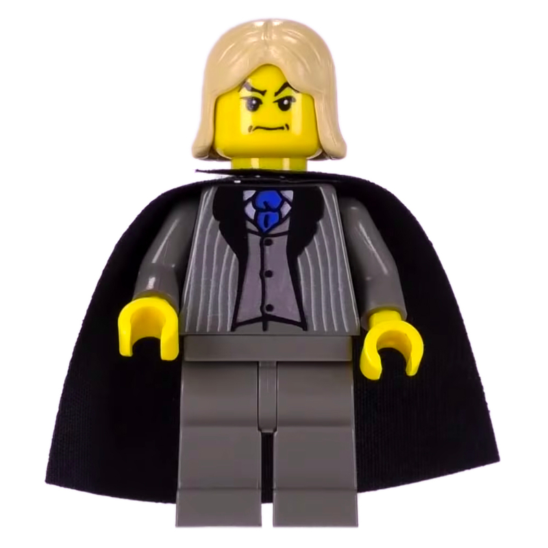 LEGO Lucius Malfoy, Yellow Skin, Dark Bluish Gray Suit (fig-006089)