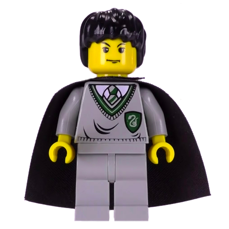 LEGO Tom Riddle, Yellow Skin, Slytherin Sweater with Crest, Cape (fig-006092)