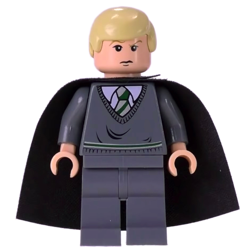 LEGO Draco Malfoy, Slytherin Sweater, Cape (fig-006102)