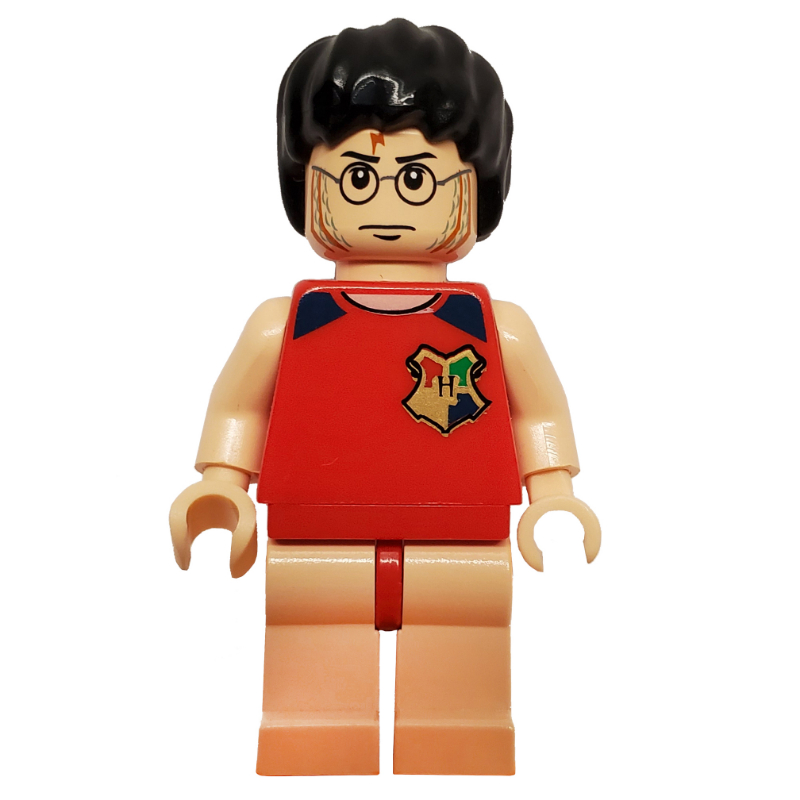 LEGO Harry Potter, Tournament Uniform Red Diving Outfit with Hogwarts Crest, Light Nougat Legs (fig-006104)