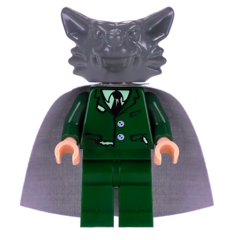 LEGO Remus Lupin, Dark Green Suit, Wolf Head (fig-006116)