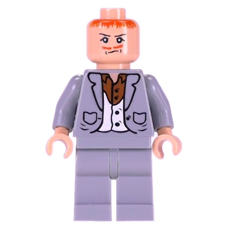 LEGO Peter Pettigrew, Light Bluish Gray Suit, Printed Hair (fig-006117)