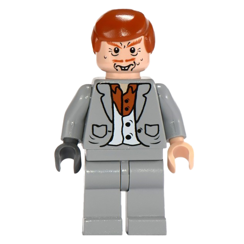 LEGO Peter Pettigrew, Light Bluish Gray Suit, Dark Orange Hair (fig-006148)