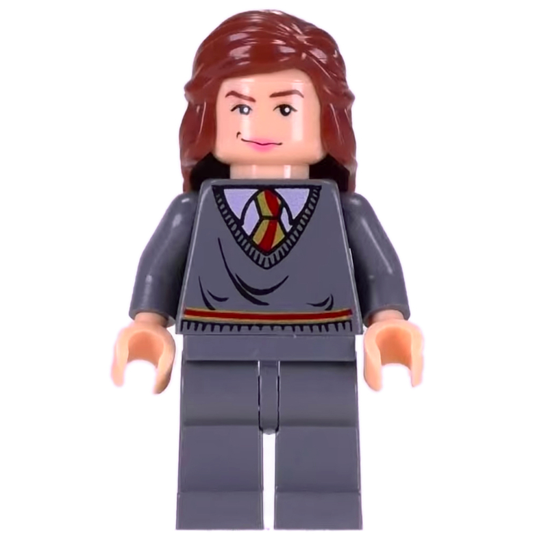 LEGO Hermione Granger, Gryffindor Sweater, Mid-Length Hair with Braid (fig-006156)