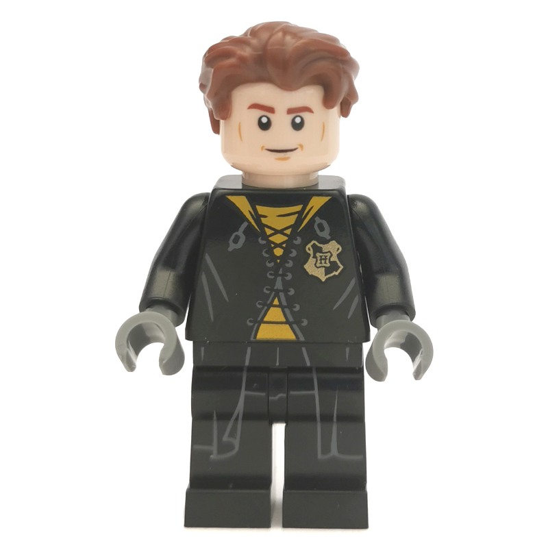 LEGO Cedric Diggory, Long Black Robe over Yellow Shirt, Shirt Tails (fig-006169)