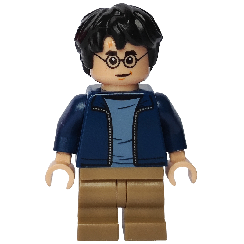 LEGO Harry Potter, Open Dark Blue Jacket, Medium Legs (fig-006172)